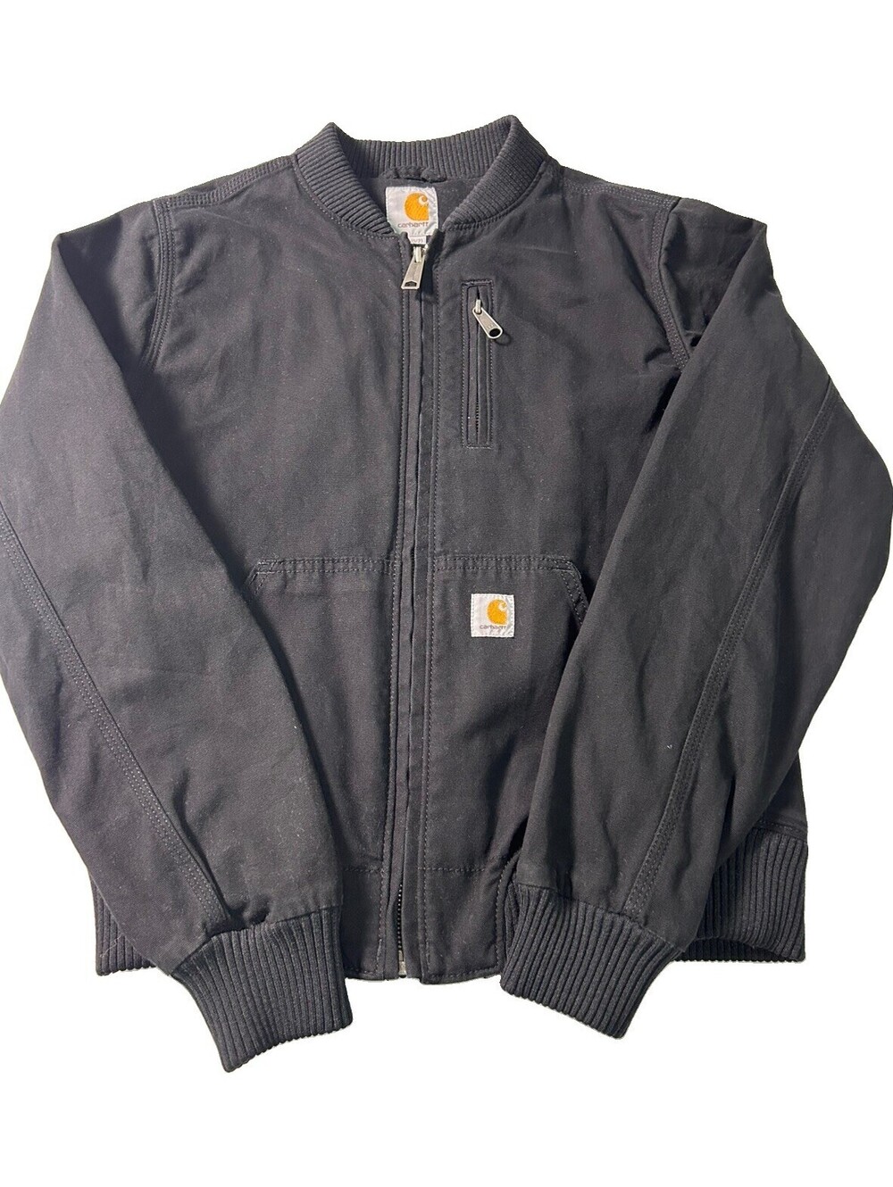 Carhartt Women's Rugged Flex Crawford Relaxed Fit Bomber Jacket Black XSmall